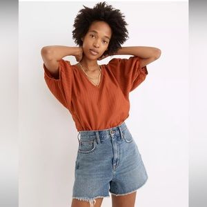 NWT Madewell Mom Jean Shorts size 29
